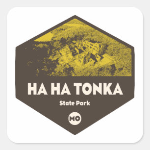 Ha Ha Tonka State Park Missouri Square Sticker