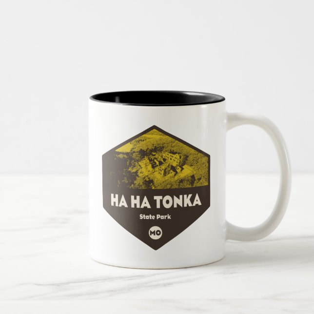 Ha Ha Tonka State Park Missouri Two-Tone Coffee Mug (Right)