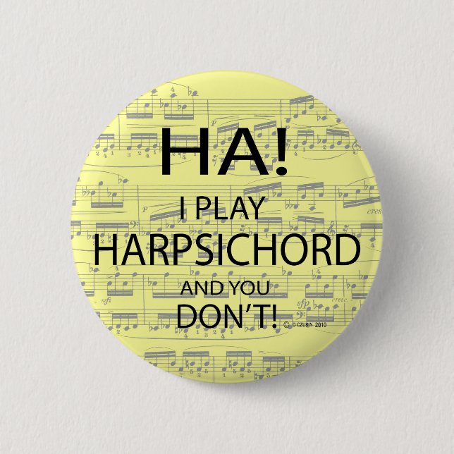 Ha Harpsichord Button (Front)
