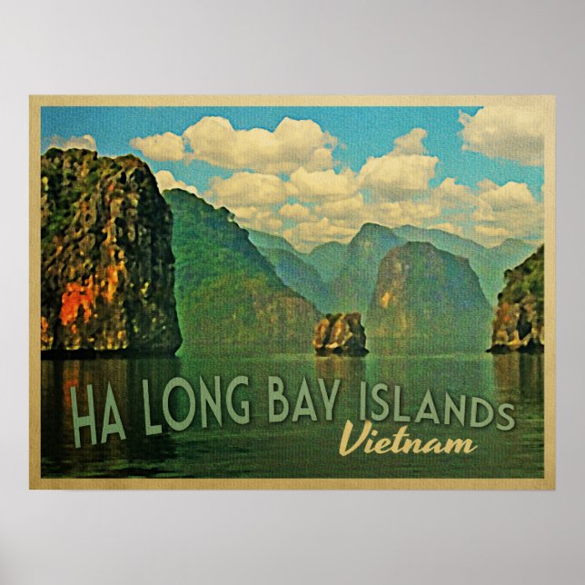Ha Long Bay Islands Vietnam Poster (Front)