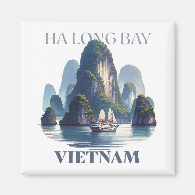 Ha Long Bay Vietnam Magnet (Front)