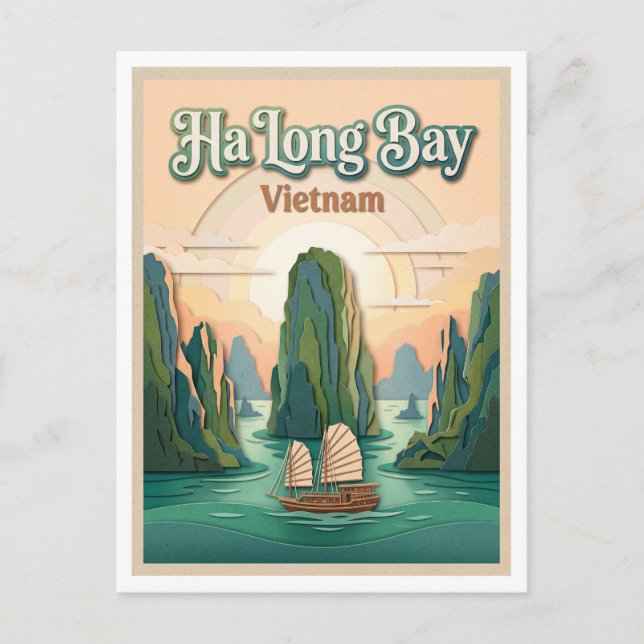 Ha Long Bay Vietnam Postcard (Front)