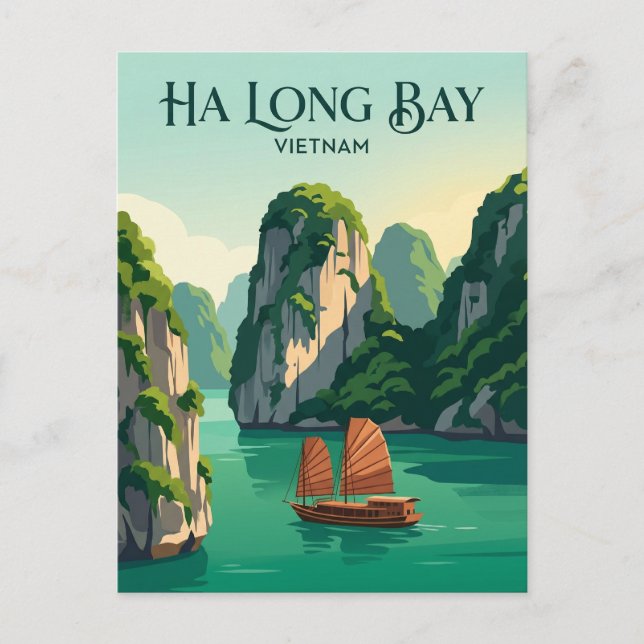 Ha Long Bay Vietnam Postcard (Front)