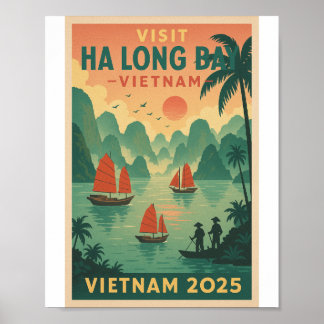 ha long bay vietnam travel 2026 poster