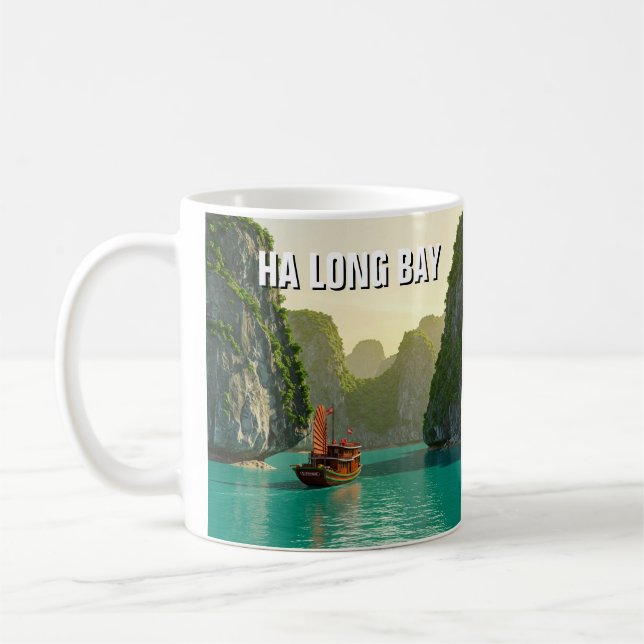 Ha Long Bay Vietnam Travel Coffee Mug (Left)