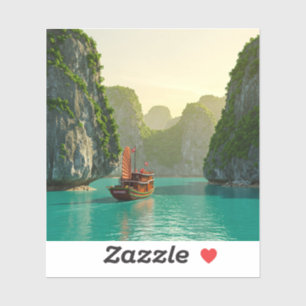 Ha Long Bay Vietnam Travel Sticker
