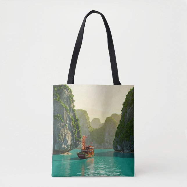Ha Long Bay Vietnam Travel Tote Bag (Front)