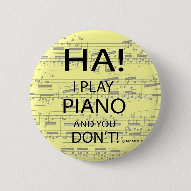 Ha Piano Button (Front)