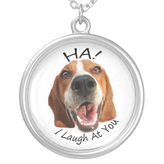 Ha! Silver Plated Necklace (Front)