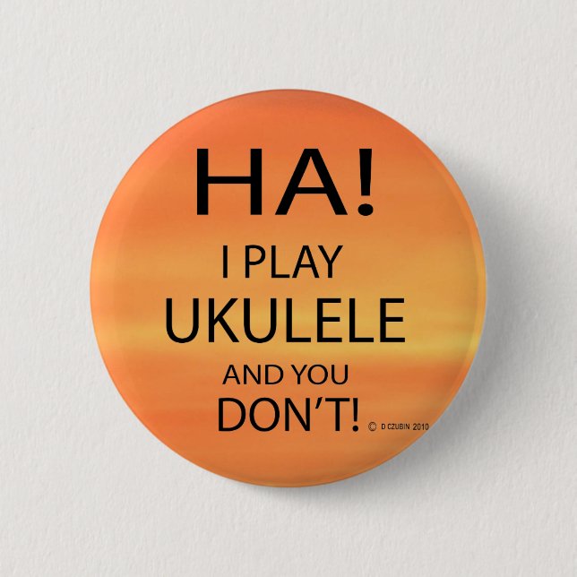 Ha Ukulele Button (Front)
