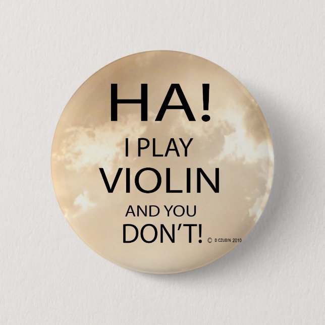 Ha Violin Button (Front)