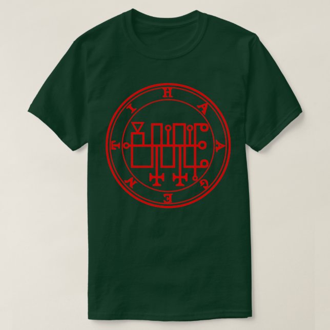 Haagenti Ars Goetia Sigil Red T-Shirt (Design Front)
