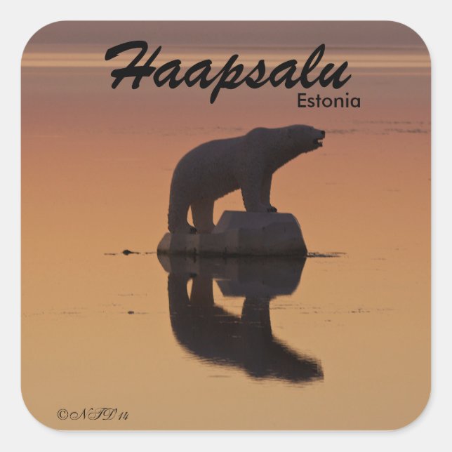 Haapsalu, Estonia Square Sticker (Front)