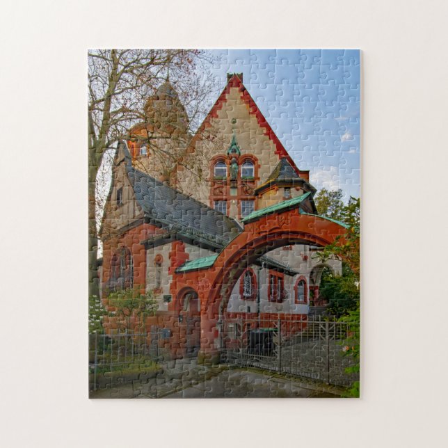 Haardt Corner House Darmstadt Hesse Germany. Jigsaw Puzzle (Vertical)