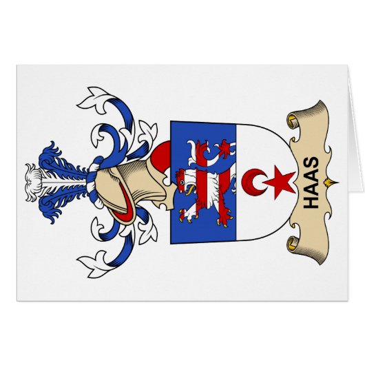 Haas Family Crest Cards (Front Horizontal)