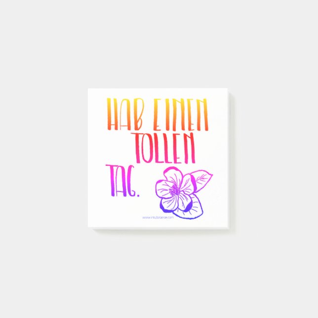 Hab einen tollen Tag Post-it Klebezettel Notes (Front)