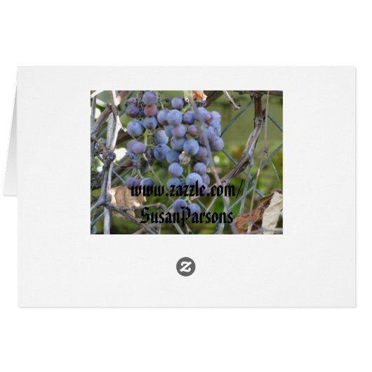 Habakkuk 3;17,18, Grapes (Back Horizontal)