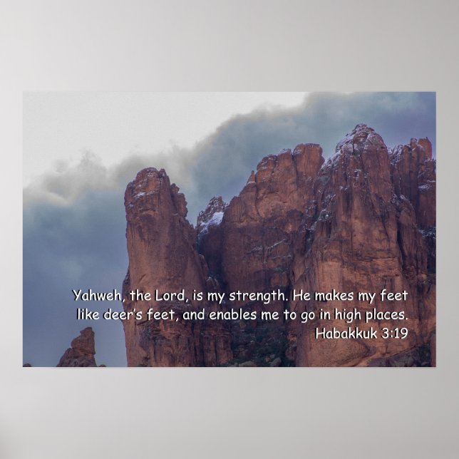 Habakkuk 3:19 poster (Front)