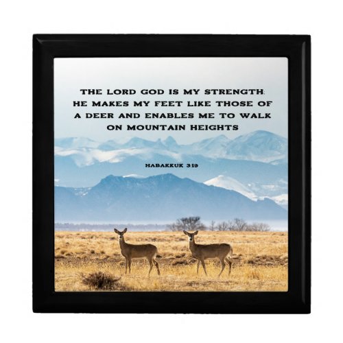 Habakkuk 319 The LORD God is my STRENGTH Bible  Gift Box