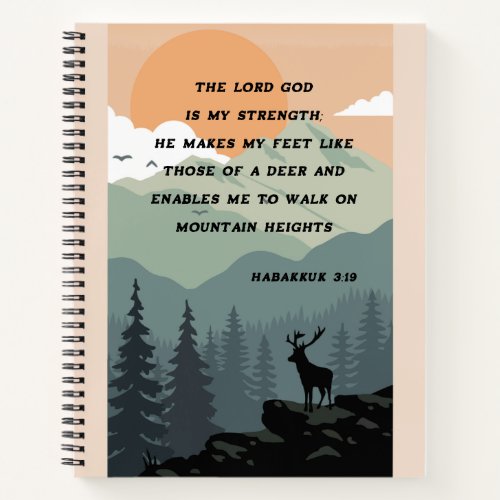 Habakkuk 319 The LORD God is my STRENGTH Bible Notebook