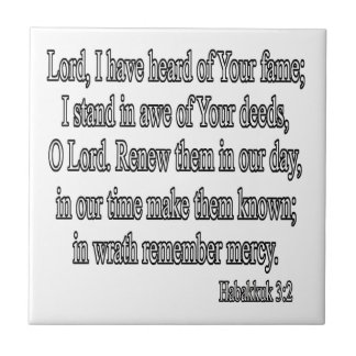 Habakkuk 3:2 square tile