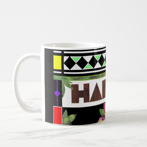 HABANA Stained Glass Impression Collage Coffee Mug