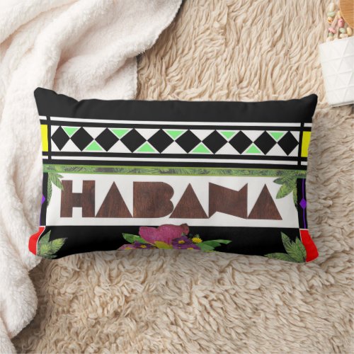 HABANA Stained Glass Impression Lumbar Pillow