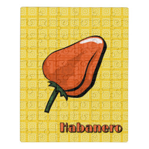 Habanero Chili Pepper Acrylic Puzzle