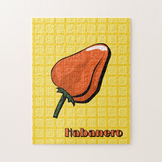 Habanero Chili Pepper Puzzle (Vertical)