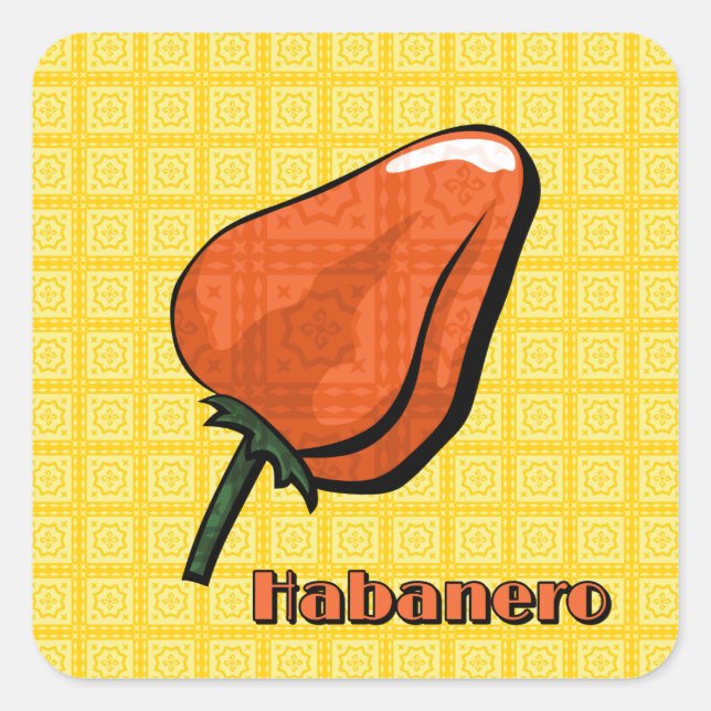 Habanero Chili Pepper Sticker (Front)