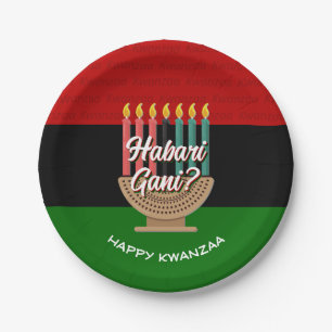 HABARI GANI Kwanzaa Paper Plates