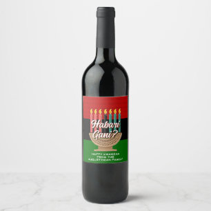 HABARI GANI Kwanzaa Wine Label