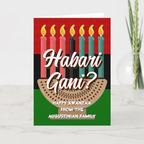 HABARI GANI Personalized Kwanzaa Holiday Card