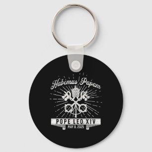 Habemus Papam Catholic Church New Pope Leo Xiv Keychain
