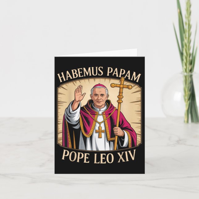 Habemus Papam Pope Leo Xiv  Card (Front)