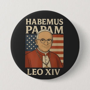 Habemus papam Pope Leo XIV Christian Church Button