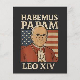 Habemus papam Pope Leo XIV Christian Church Flyer