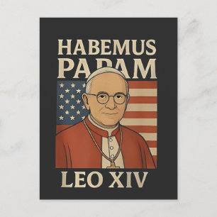 Habemus papam Pope Leo XIV Christian Church Holiday Postcard