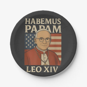 Habemus papam Pope Leo XIV Christian Church  Paper Plates
