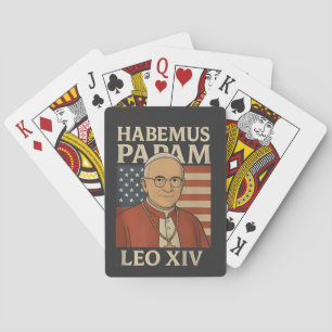 Habemus papam Pope Leo XIV Christian Church Poker Cards