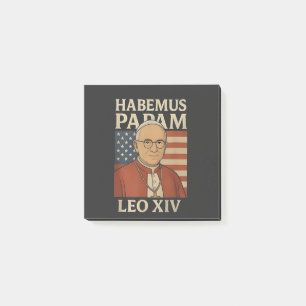 Habemus papam Pope Leo XIV Christian Church Post-it Notes