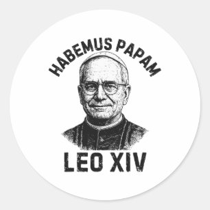 Habemus Papam Pope Leo Xiv Classic Round Sticker