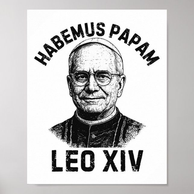 Habemus Papam Pope Leo Xiv  Poster (Front)