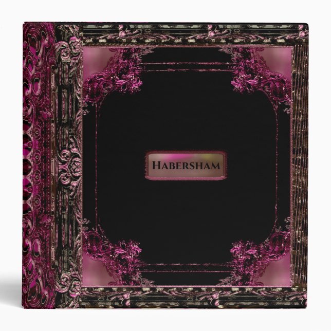 Habersham Finsbury Monogram 3 Ring Binder (Front)