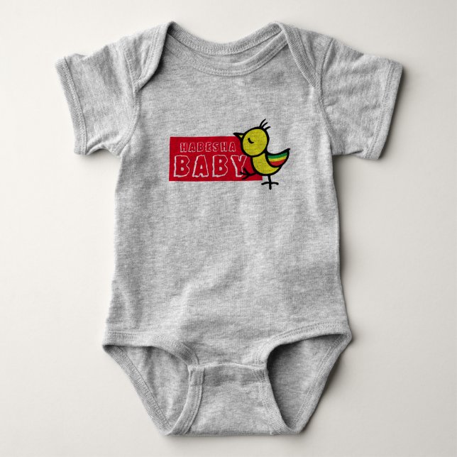 Habesha Ethiopian Baby Bodysuit (Front)