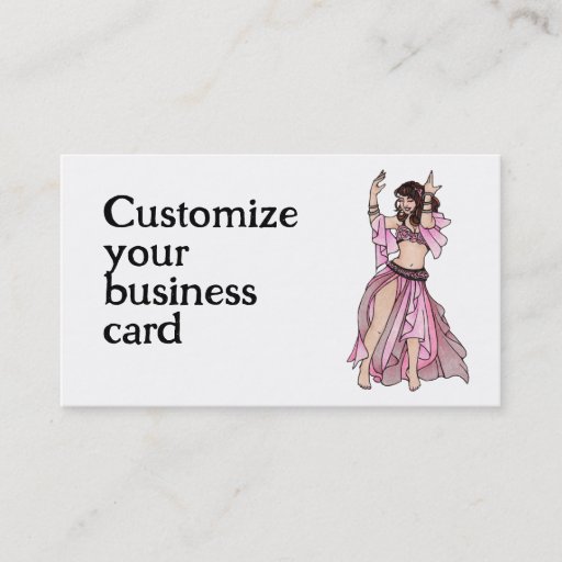 Customizable Habibi Belly Dancer Business Cards