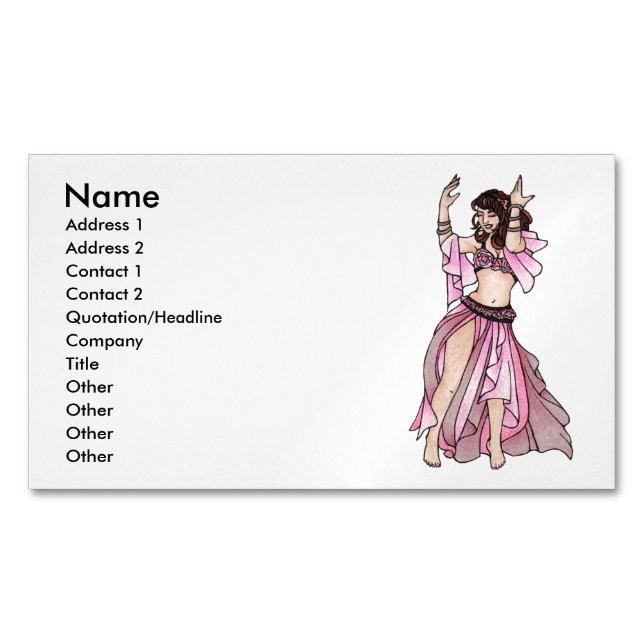 Habibi Belly Dancer Business Cards (Front)