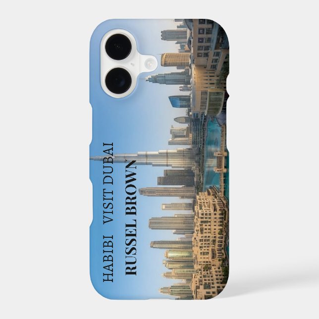 Habibi Come to Dubai Personalized iPhone Case (Back)