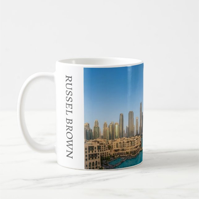 Habibi Come To Dubai Travel Souvenir Personalised Coffee Mug (Left)