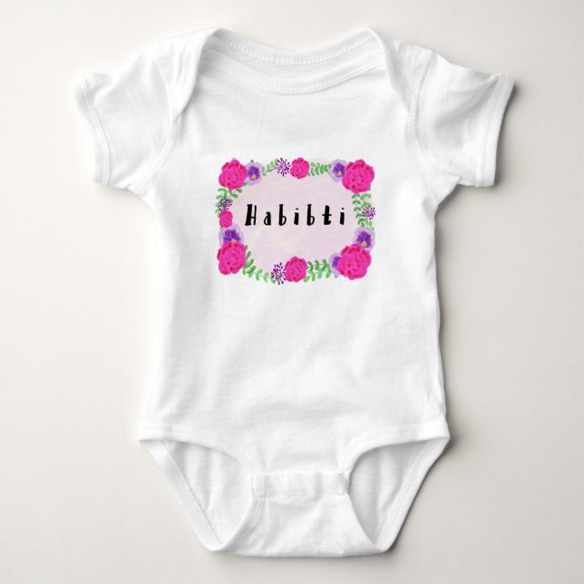 Habibti Habibi Baby Bodysuit (Front)